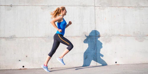 woman running for mental health