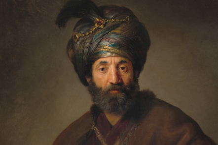 Portrait - Man in Oriental Costume by Rembrant van Rijn